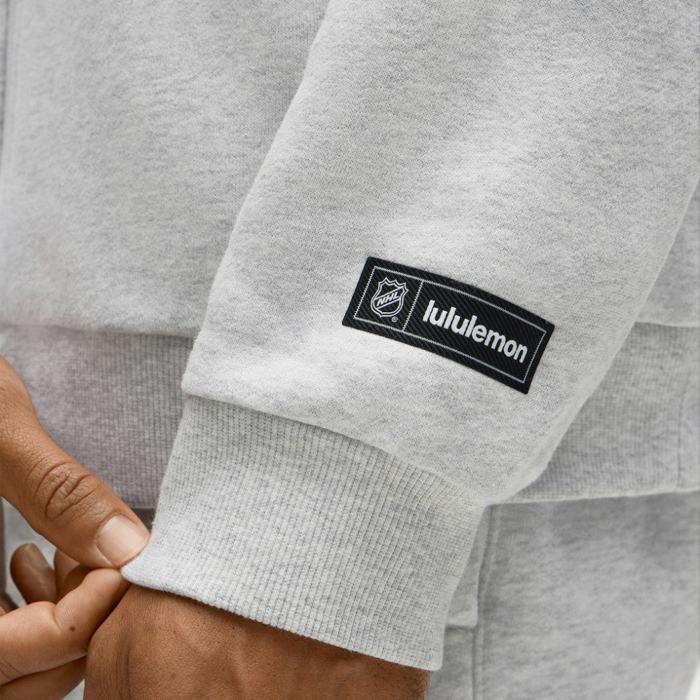 Anaheim Ducks lululemon Steady State Full-Zip Hoodie - Heathered Core Ultra Light Grey Hoodies