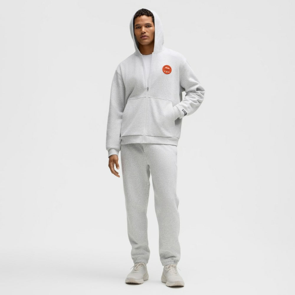 Anaheim Ducks lululemon Steady State Full-Zip Hoodie - Heathered Core Ultra Light Grey Hoodies