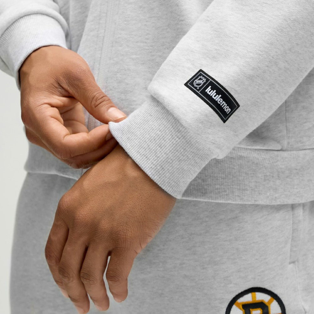 Boston Bruins lululemon Steady State Full-Zip Hoodie - Heathered Core Ultra Light Grey Hoodies