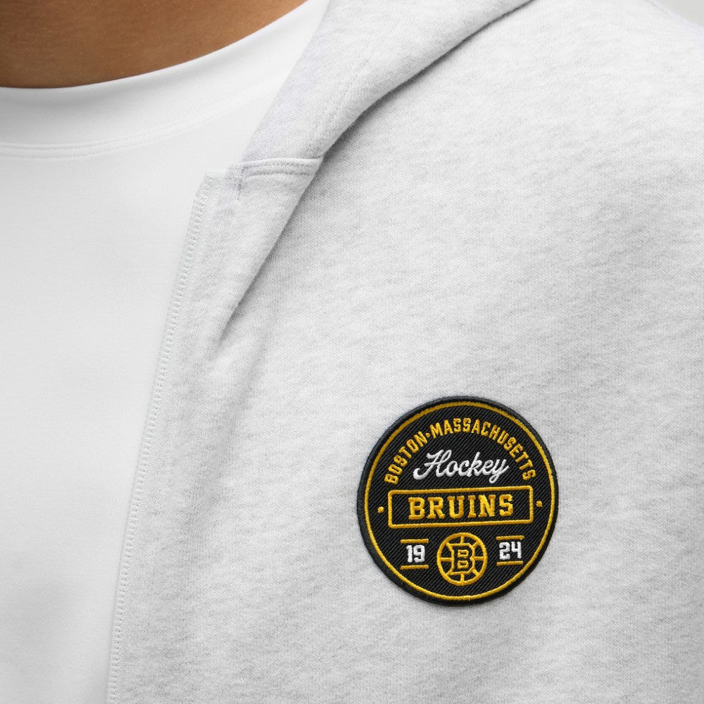 Boston Bruins lululemon Steady State Full-Zip Hoodie - Heathered Core Ultra Light Grey Hoodies
