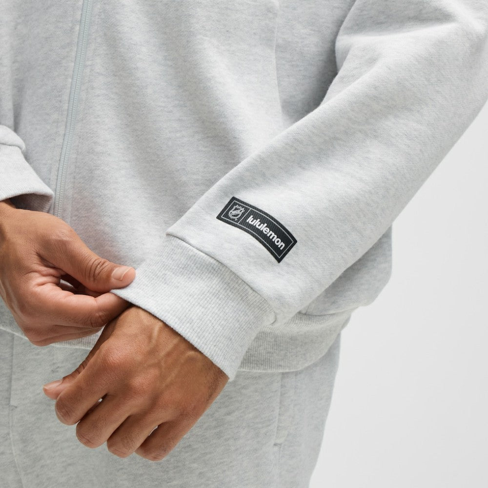Columbus Blue Jackets lululemon Steady State Full-Zip Hoodie - Heathered Core Ultra Light Grey Hoodies
