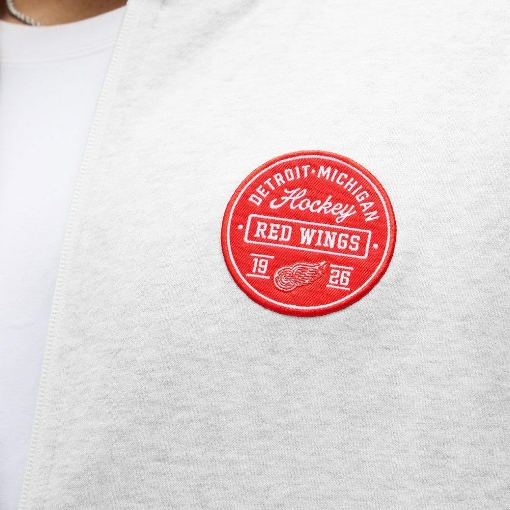 Detroit Red Wings lululemon Steady State Full-Zip Hoodie - Heathered Core Ultra Light Grey Hoodies