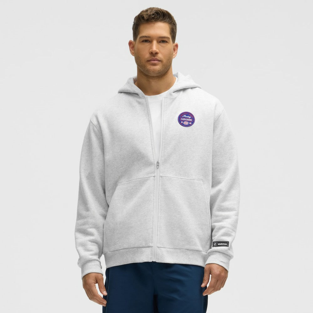 Montreal Canadiens lululemon Steady State Full-Zip Hoodie - Heathered Core Ultra Light Grey Hoodies