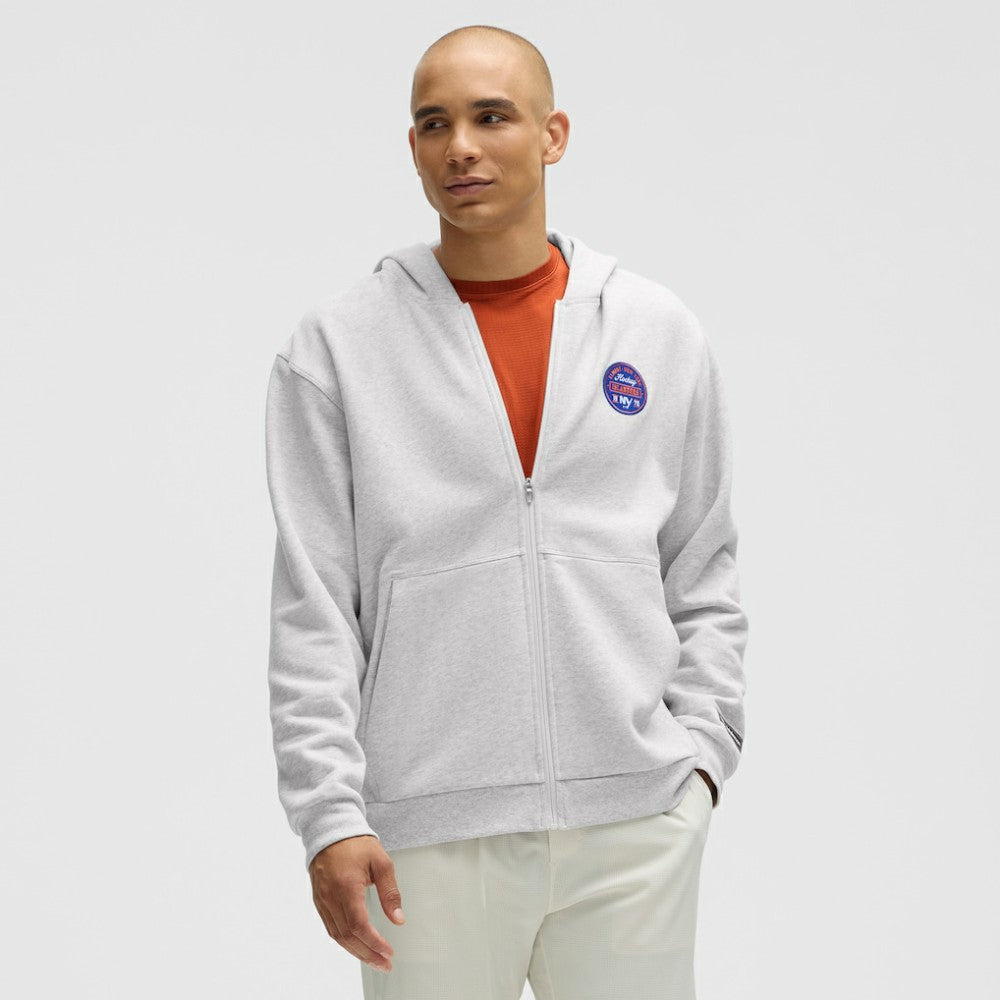New York Islanders lululemon Steady State Full-Zip Hoodie - Heathered Core Ultra Light Grey Hoodies