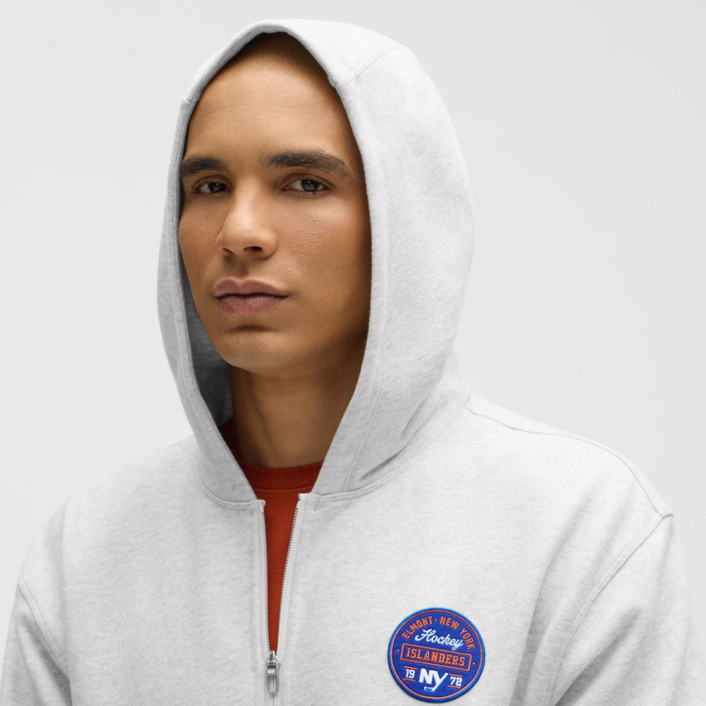 New York Islanders lululemon Steady State Full-Zip Hoodie - Heathered Core Ultra Light Grey Hoodies