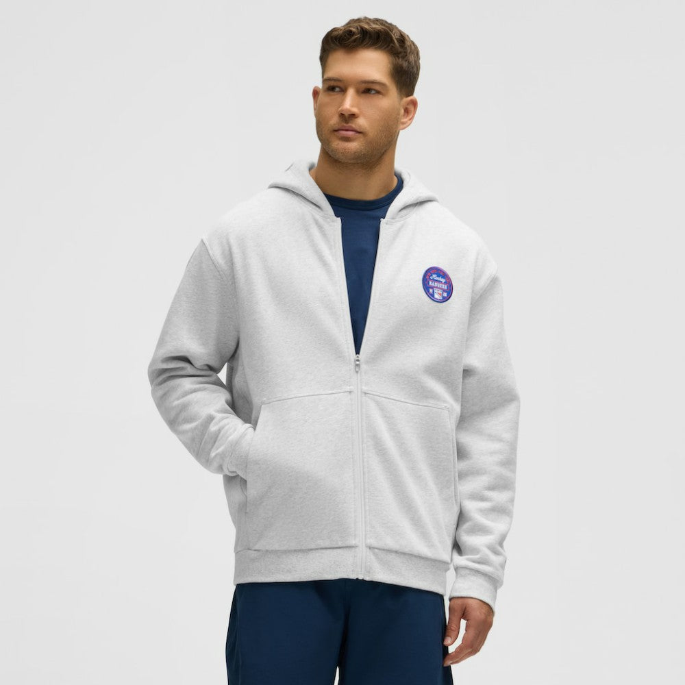 New York Rangers lululemon Steady State Full-Zip Hoodie - Heathered Core Ultra Light Grey Hoodies