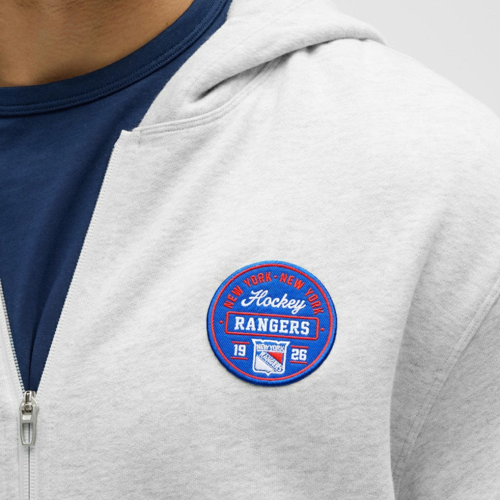 New York Rangers lululemon Steady State Full-Zip Hoodie - Heathered Core Ultra Light Grey Hoodies
