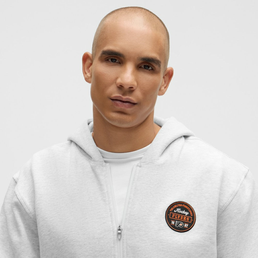 Philadelphia Flyers lululemon Steady State Full-Zip Hoodie - Heathered Core Ultra Light Grey Hoodies