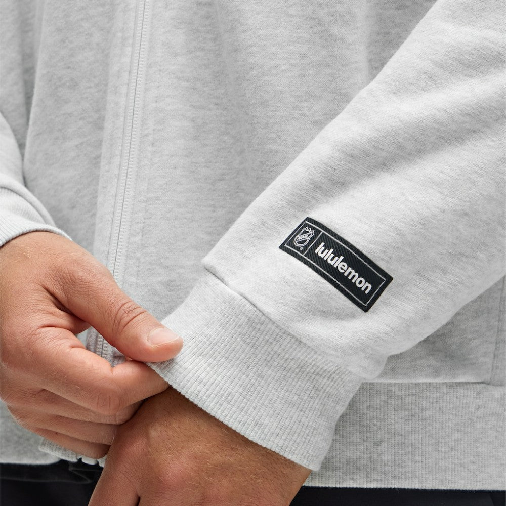 Pittsburgh Penguins lululemon Steady State Full-Zip Hoodie - Heathered Core Ultra Light Grey Hoodies