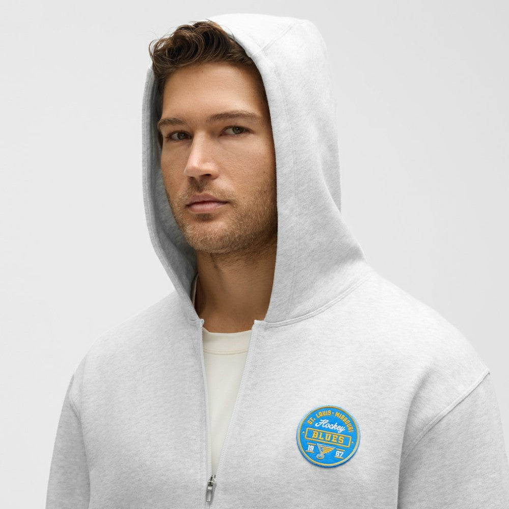 St. Louis Blues lululemon Steady State Full-Zip Hoodie - Heathered Core Ultra Light Grey Hoodies