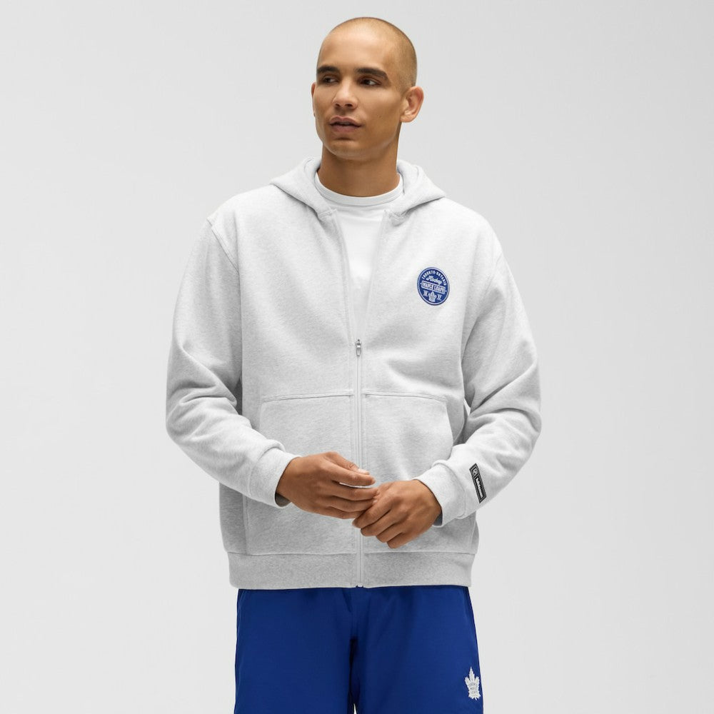 Toronto Maple Leafs lululemon Steady State Full-Zip Hoodie - Heathered Core Ultra Light Grey Hoodies