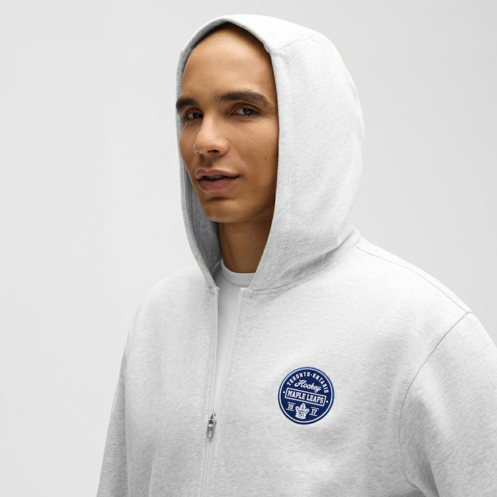 Toronto Maple Leafs lululemon Steady State Full-Zip Hoodie - Heathered Core Ultra Light Grey Hoodies