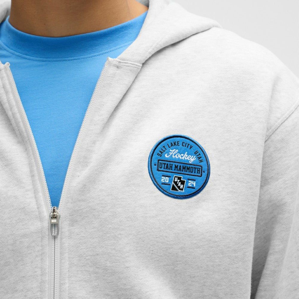 Utah Mammoth lululemon Steady State Full-Zip Hoodie - Heathered Core Ultra Light Grey Hoodies