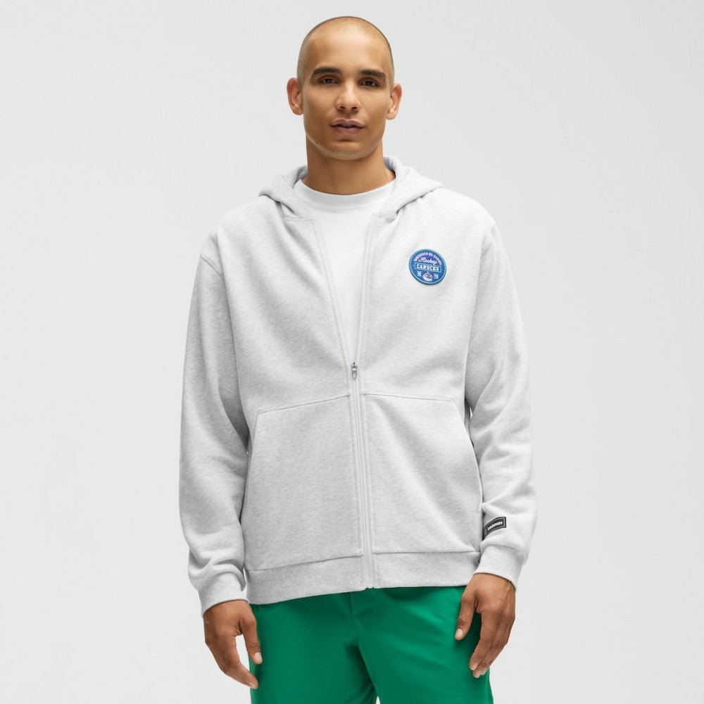 Vancouver Canucks lululemon Steady State Full-Zip Hoodie - Heathered Core Ultra Light Grey Hoodies
