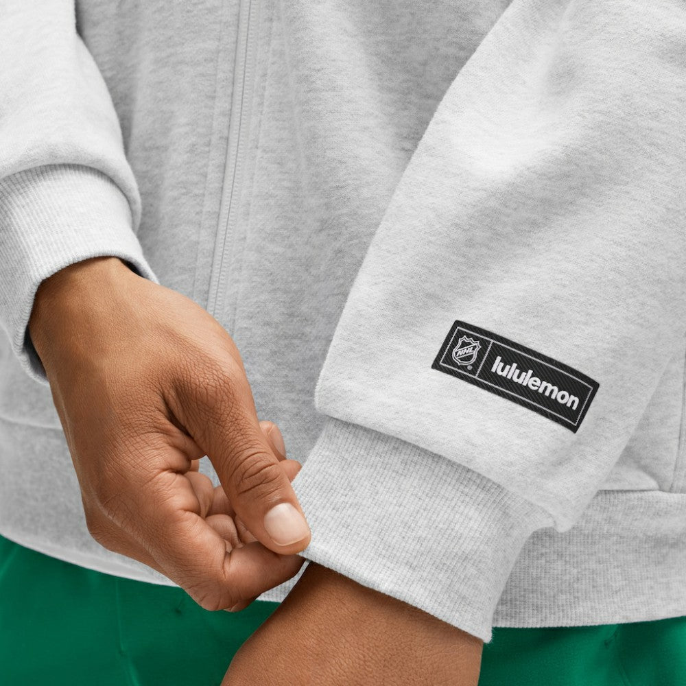 Vancouver Canucks lululemon Steady State Full-Zip Hoodie - Heathered Core Ultra Light Grey Hoodies