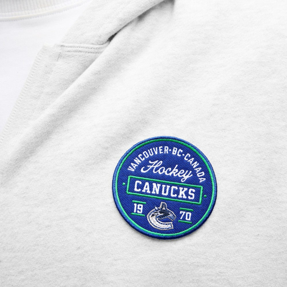 Vancouver Canucks lululemon Steady State Full-Zip Hoodie - Heathered Core Ultra Light Grey Hoodies