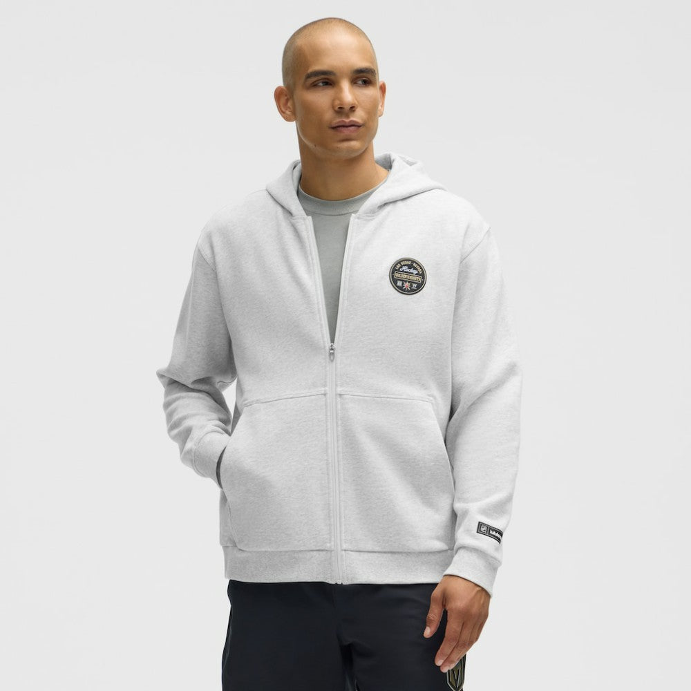 Vegas Golden Knights lululemon Steady State Full-Zip Hoodie - Heathered Core Ultra Light Grey Hoodies