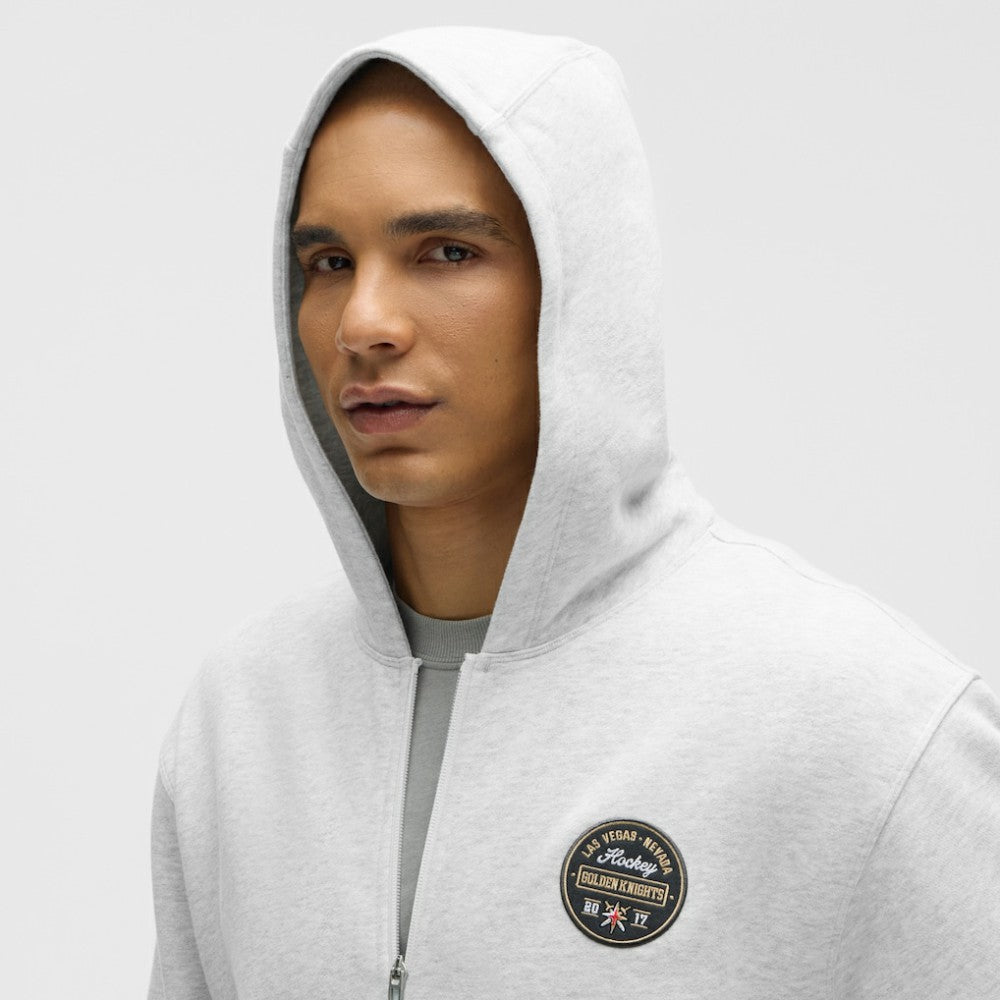 Vegas Golden Knights lululemon Steady State Full-Zip Hoodie - Heathered Core Ultra Light Grey Hoodies