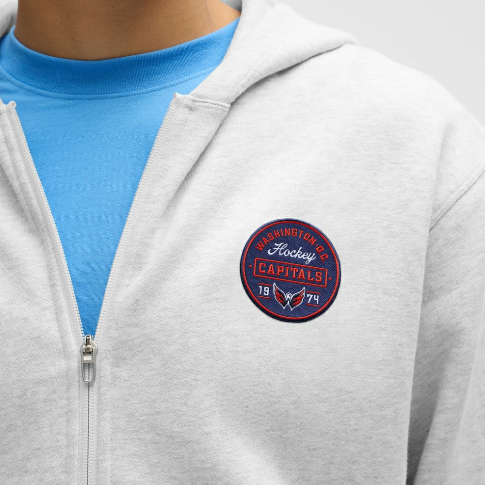 Washington Capitals lululemon Steady State Full-Zip Hoodie - Heathered Core Ultra Light Grey Hoodies