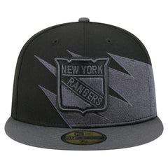 New York Rangers New Era Spikes 59FIFTY Fitted Hat - Black Hats