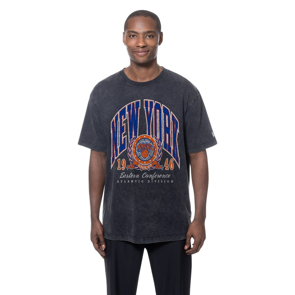 New York Knicks Sport Classics Mineral Washed T-Shirt - Black sale