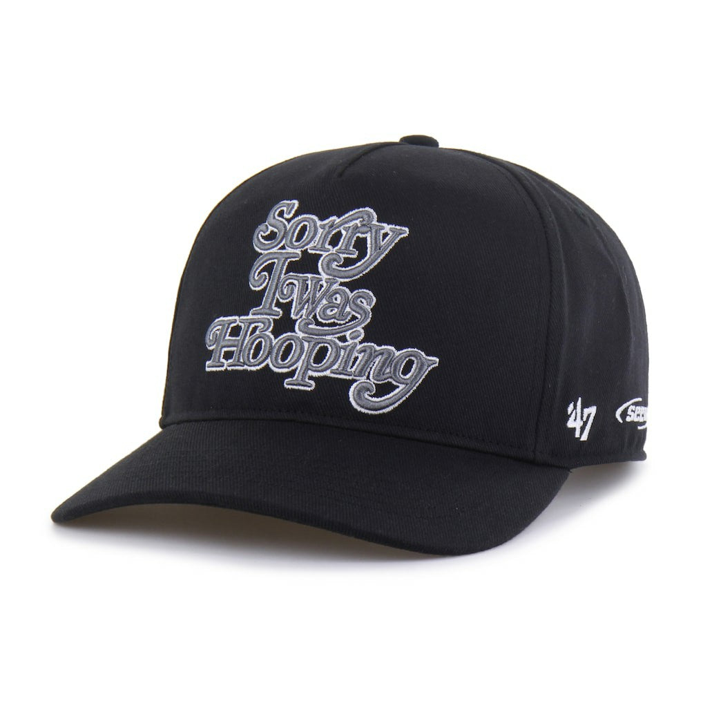 Brooklyn Nets Brand Seen by '47 Sorry I Was Hooping Hitch Adjustable Hat - Black on sale