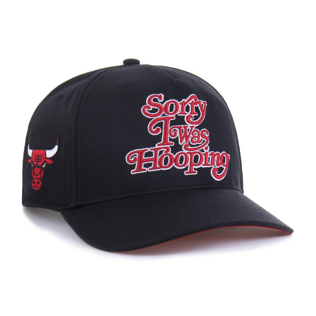 Chicago Bulls Brand Seen by '47 Sorry I Was Hooping Hitch Adjustable Hat - Black shop