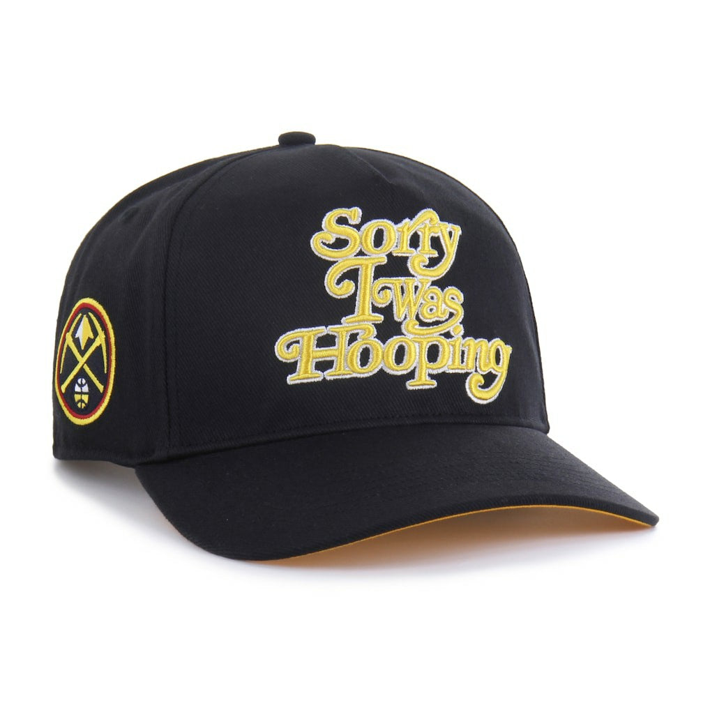 Denver Nuggets Brand Seen by '47 Sorry I Was Hooping Hitch Adjustable Hat sale - Black outlet