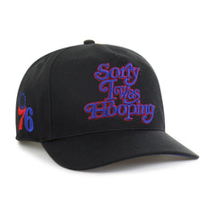 Philadelphia 76ers Brand Seen by '47 Sorry I Was Hooping Hitch Adjustable Hat - Black sale