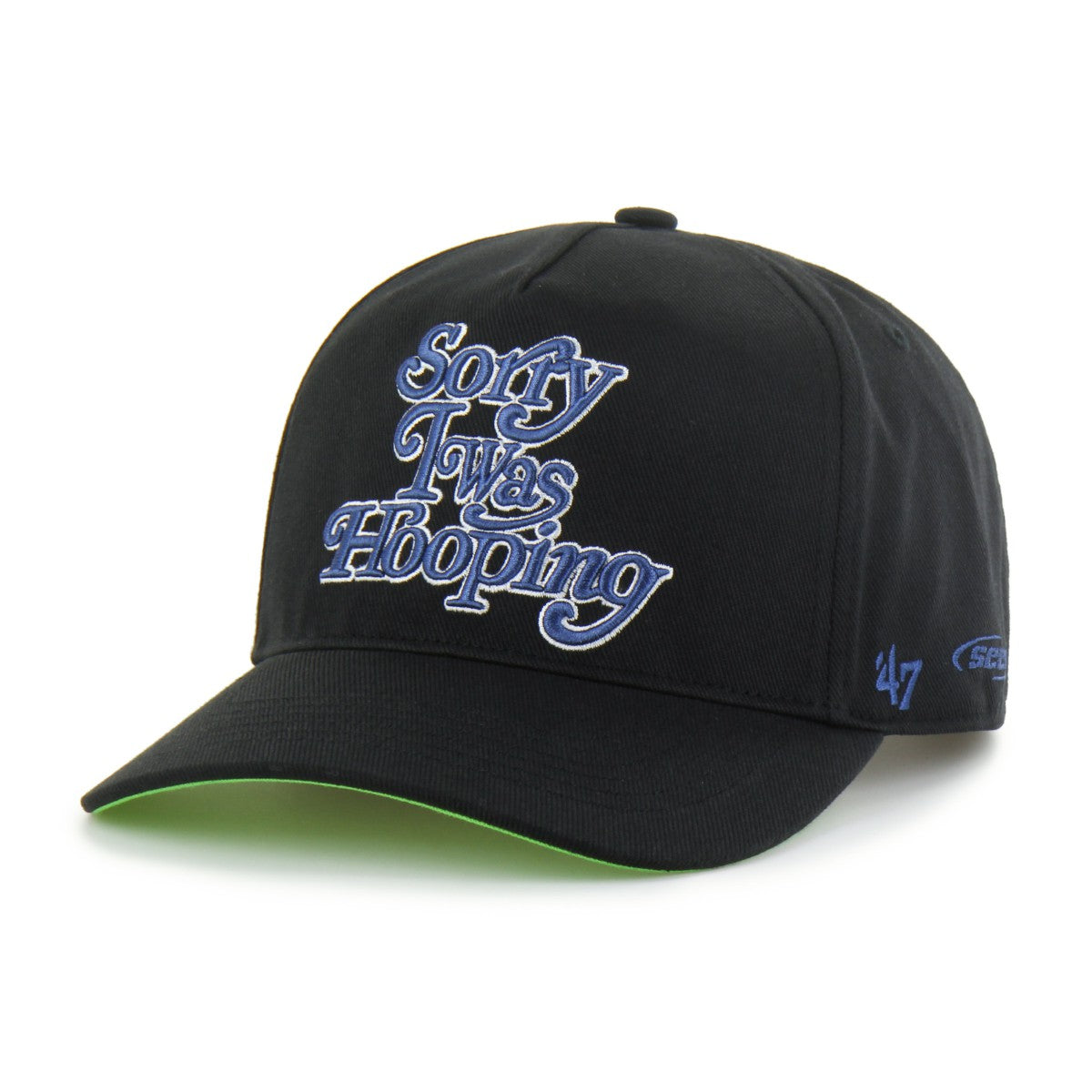 Minnesota Timberwolves Brand Seen by '47 Sorry I Was Hooping Hitch Adjustable Hat - Black on sale