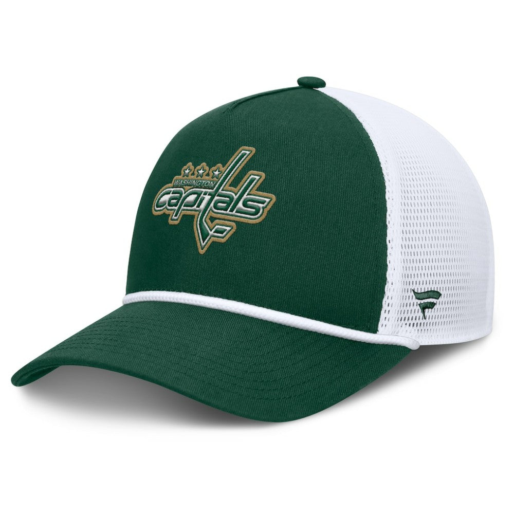 Washington Capitals Fanatics Bermuda A-Frame Adjustable Hat - Green/White Hats