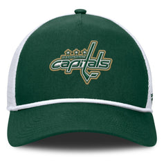 Washington Capitals Fanatics Bermuda A-Frame Adjustable Hat - Green/White Hats