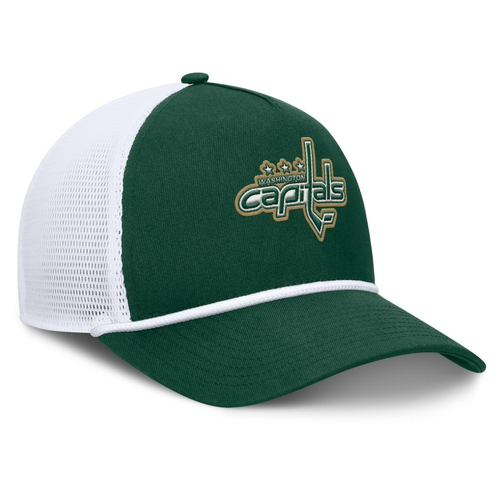 Washington Capitals Fanatics Bermuda A-Frame Adjustable Hat - Green/White Hats