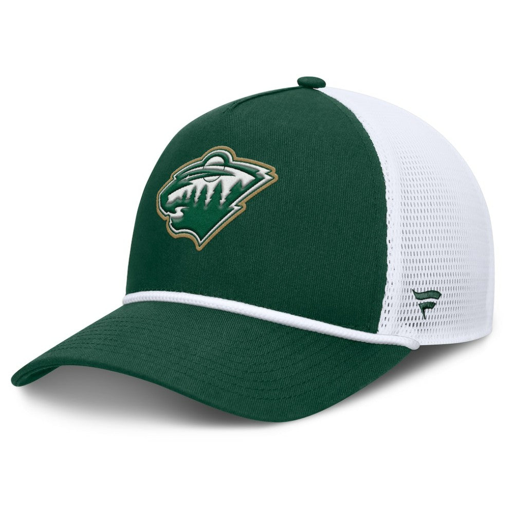 Minnesota Wild Fanatics Bermuda A-Frame Adjustable Hat - Green/White Hats