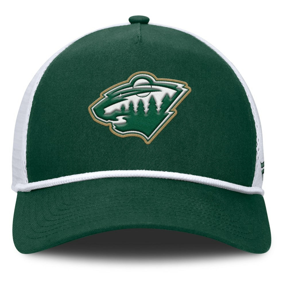 Minnesota Wild Fanatics Bermuda A-Frame Adjustable Hat - Green/White Hats