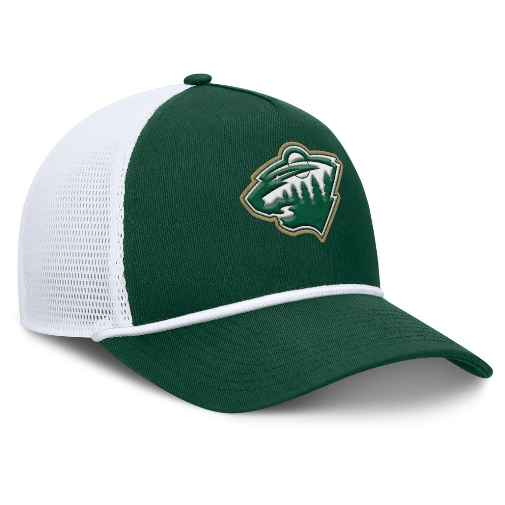 Minnesota Wild Fanatics Bermuda A-Frame Adjustable Hat - Green/White Hats