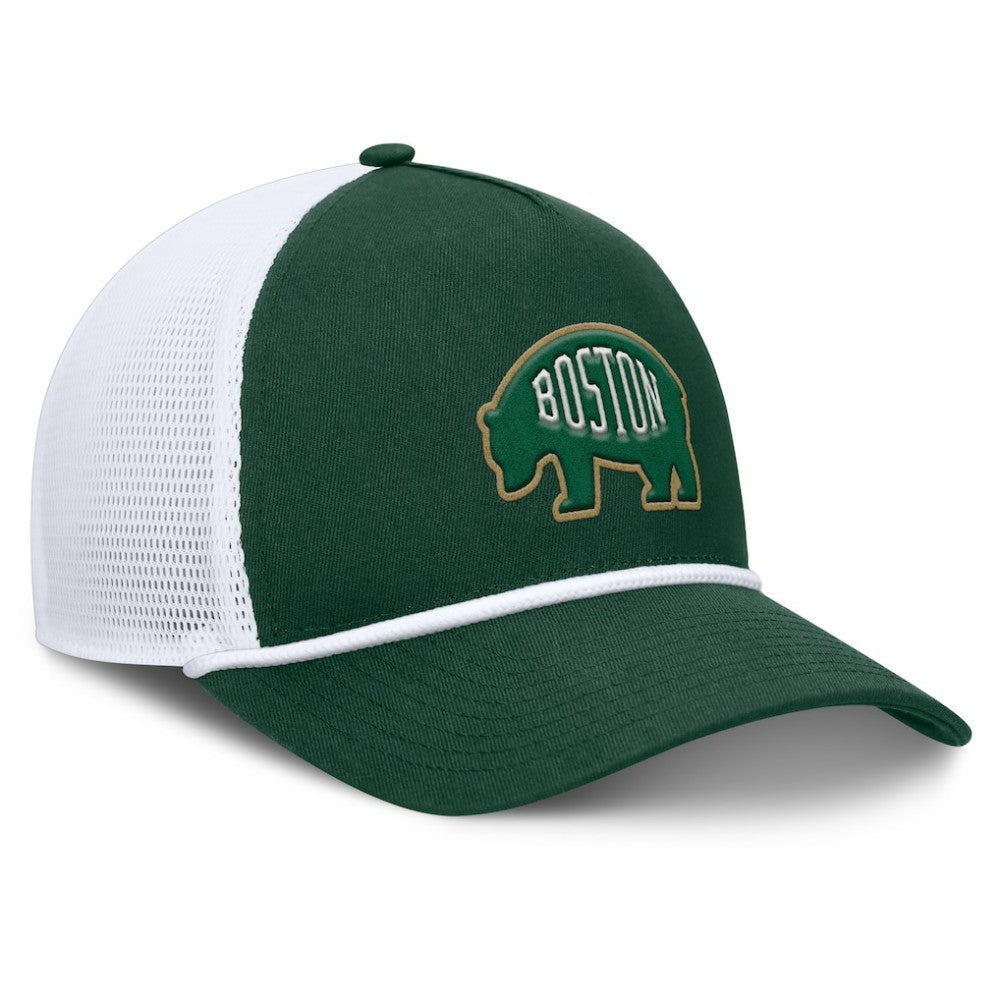 Boston Bruins Fanatics Bermuda A-Frame Adjustable Hat - Green/White Hats