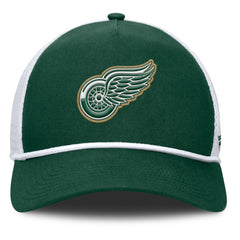 Detroit Red Wings Fanatics Bermuda A-Frame Adjustable Hat - Green/White Hats