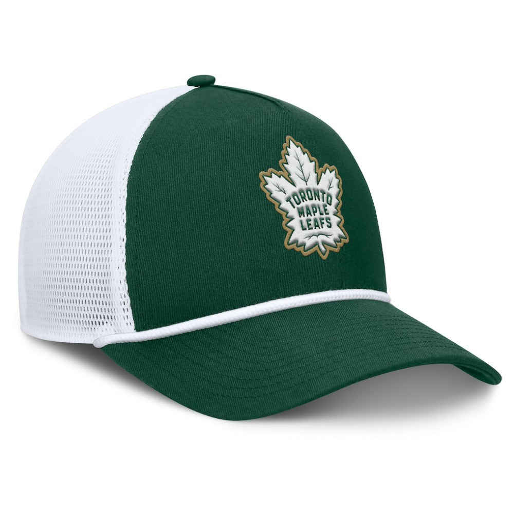Toronto Maple Leafs Fanatics Bermuda A-Frame Adjustable Hat - Green/White Hats