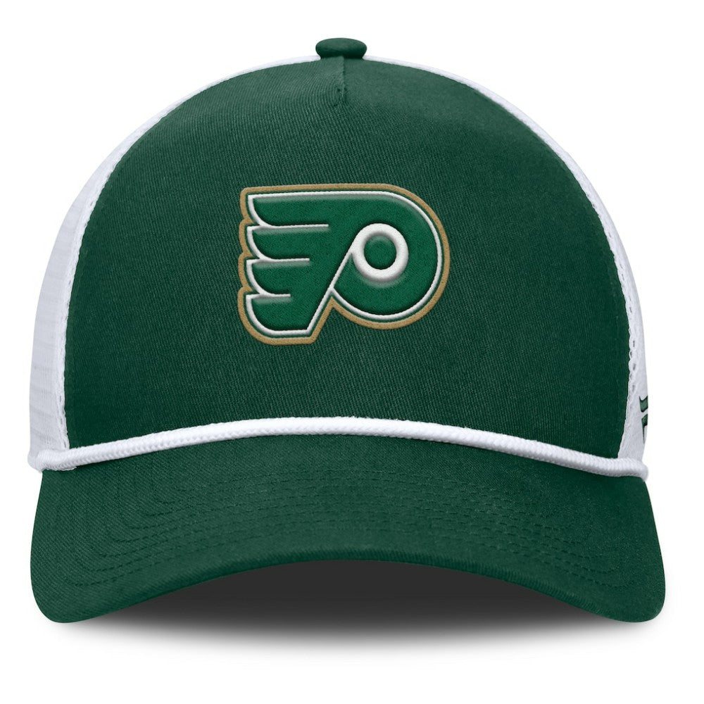 Philadelphia Flyers Fanatics Bermuda A-Frame Adjustable Hat - Green/White Hats