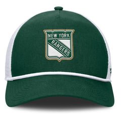 New York Rangers Fanatics Bermuda A-Frame Adjustable Hat - Green/White Hats