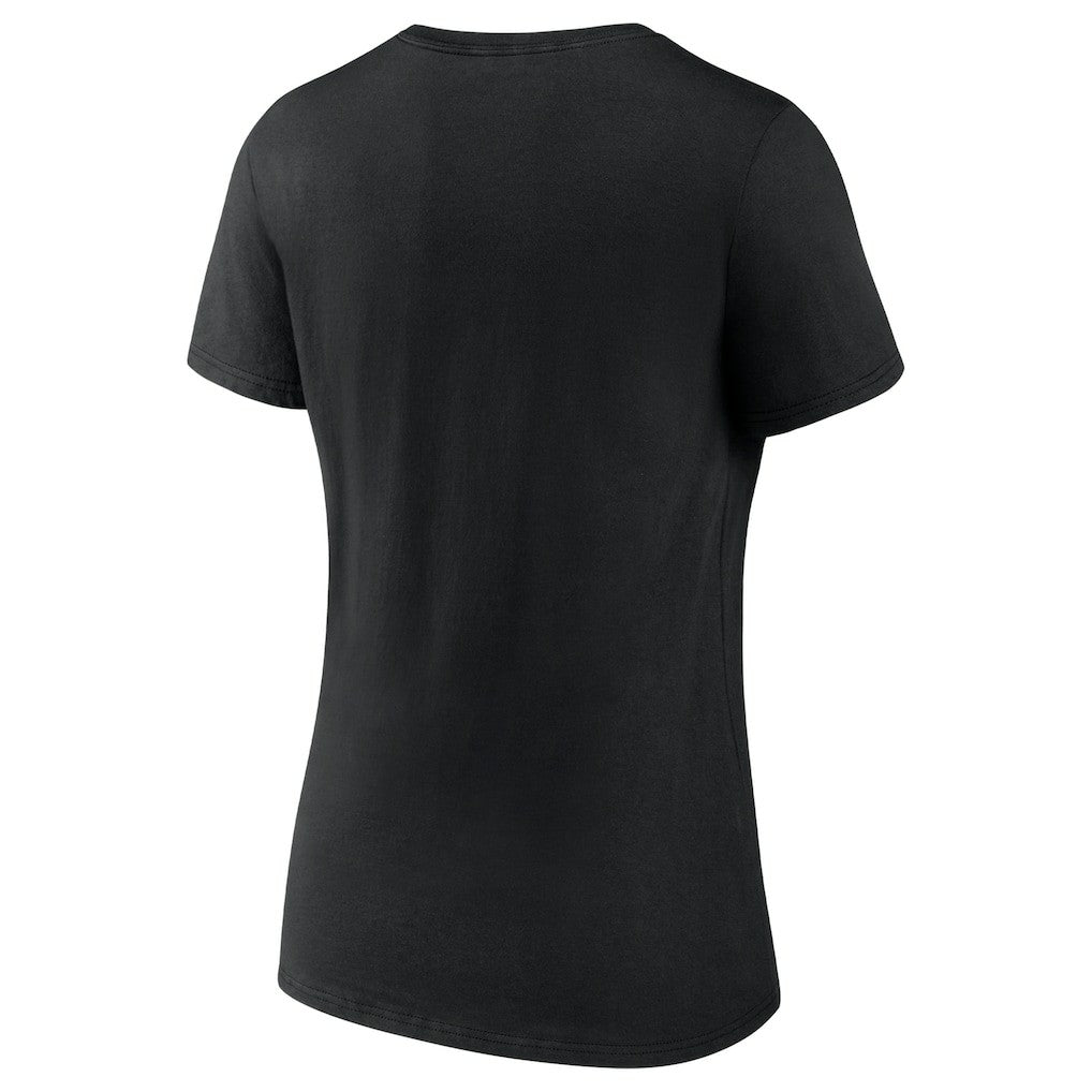 Philadelphia Eagles Women's Push On V-Neck T-Shirt - Black for sale