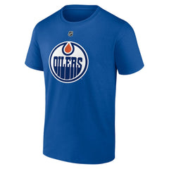 Leon Draisaitl Edmonton Oilers Fanatics Authentic Stack Name & Number T-Shirt - Royal T-shirts