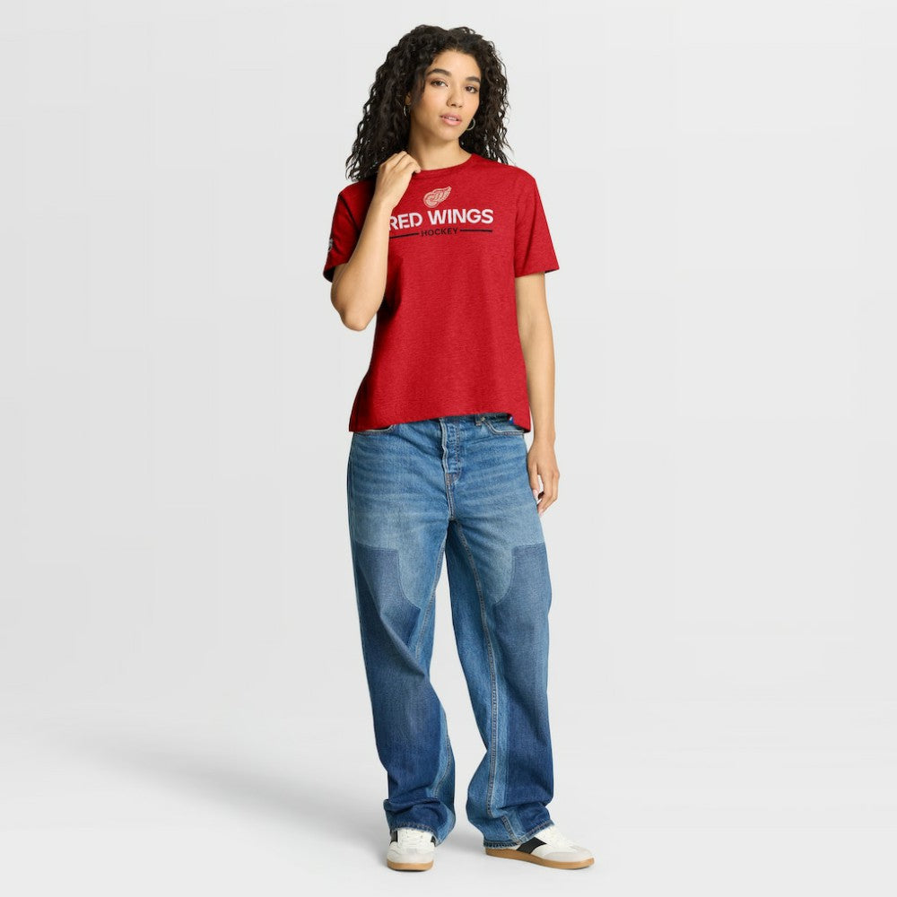 Detroit Red Wings Fanatics Women's Centennial T-Shirt - Red T-shirts