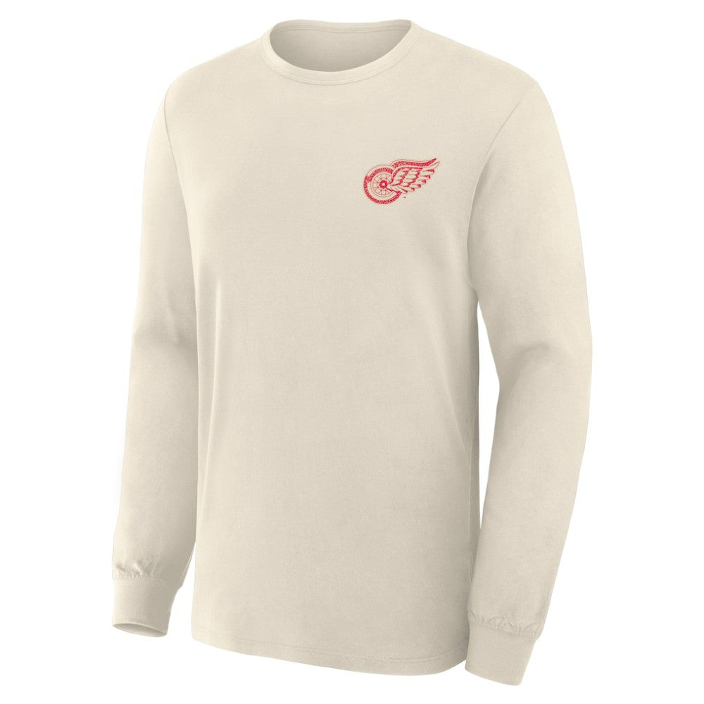 Detroit Red Wings Fanatics Centennial Legacy Long Sleeve T-Shirt - Beige T-shirts