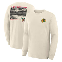 Chicago Blackhawks Fanatics Centennial Legacy Long Sleeve T-Shirt - Beige T-shirts