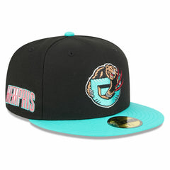 Memphis Grizzlies 2025/26 Classic Edition Jersey Hook 59FIFTY Fitted Hat - Black/Turquoise for sale