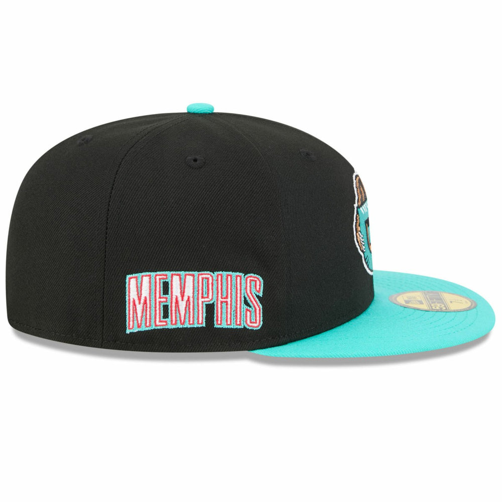 Memphis Grizzlies 2025/26 Classic Edition Jersey Hook 59FIFTY Fitted Hat - Black/Turquoise for sale