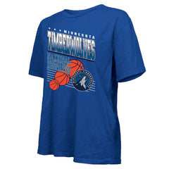 Minnesota Timberwolves Majestic Threads Women's Oversized T-Shirt - Royal cheap