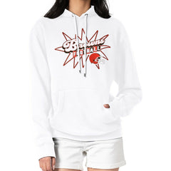 Cleveland Browns Starter Women's Drive-In Sign Pullover Hoodie - White for sale